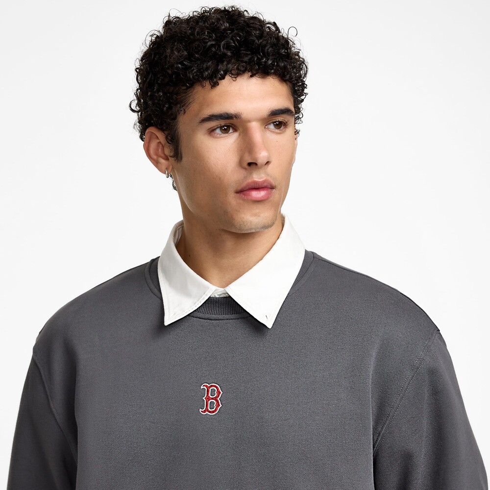 New Era Boston Red Sox Point Logo Dark Shadow Crewneck - Size S
